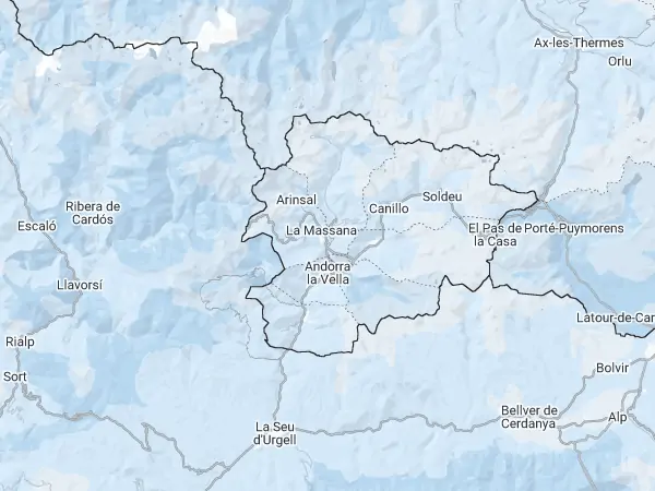 Mapa: Andorra
