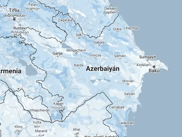 Mapa: Azerbaiyán