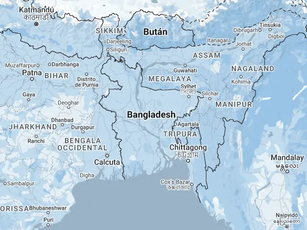 Mapa: Bangladés