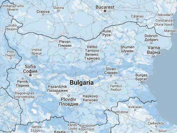 Mapa: Bulgaria