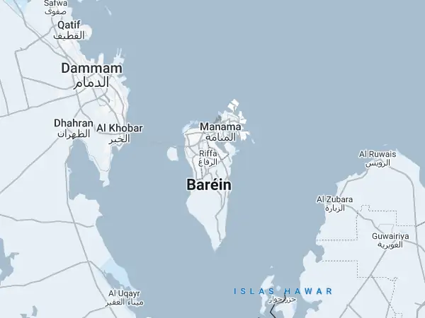 Mapa: Bahréin