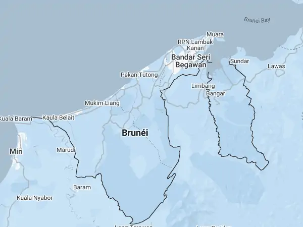 Mapa: Brunéi
