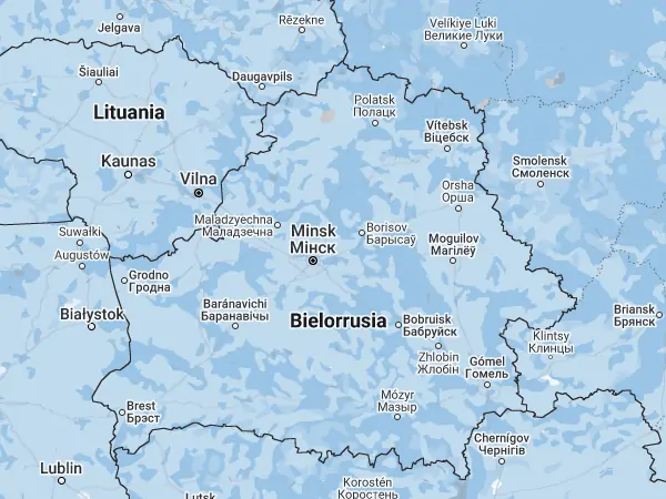 Mapa: Bielorrusia