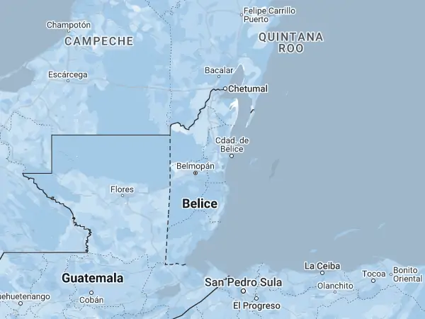Mapa: Belice