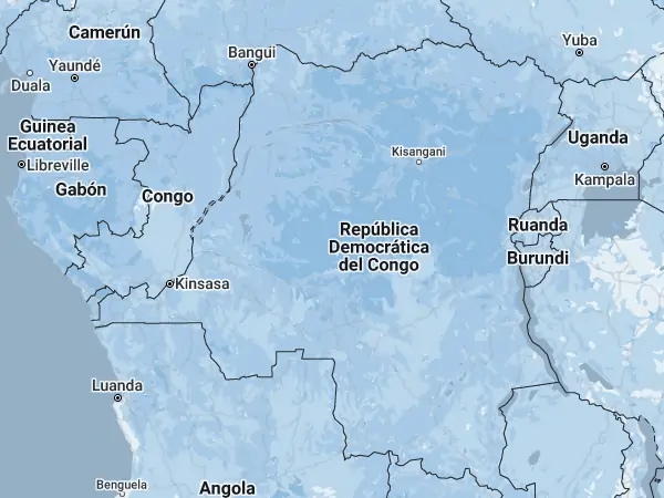 Mapa: República Democrática del Congo Mapa: República Democrática del Congo