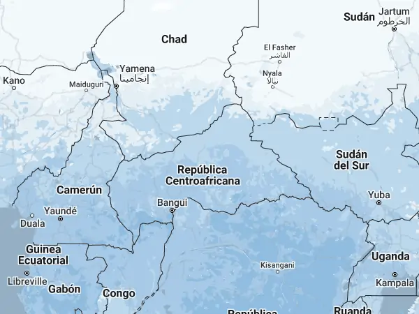 Mapa: República Centroafricana