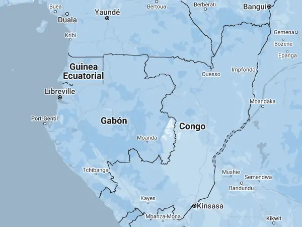 Mapa: República del Congo Mapa: República del Congo