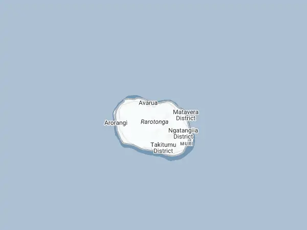 Mapa: Islas Cook