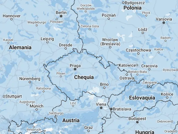 Mapa: Chequia