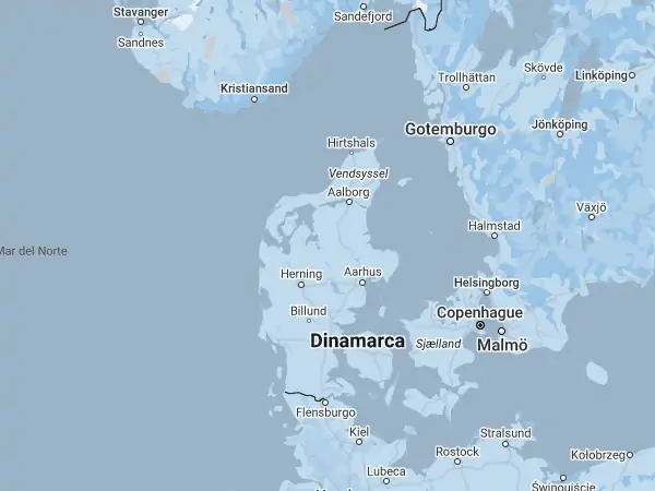 Mapa: Dinamarca