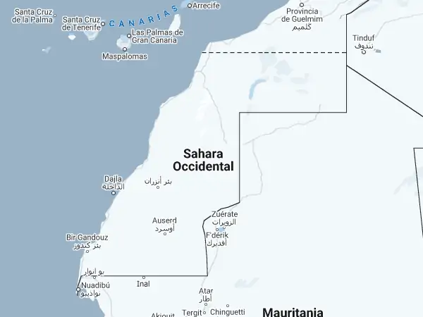 Mapa: Sáhara Occidental Mapa: Sáhara Occidental