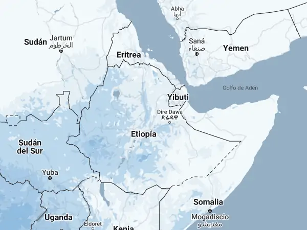 Mapa: Etiopía Mapa: Etiopía