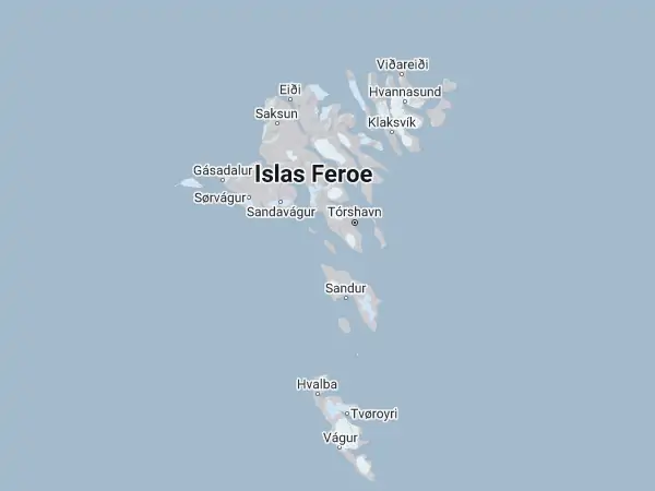 Mapa: Islas Feroe