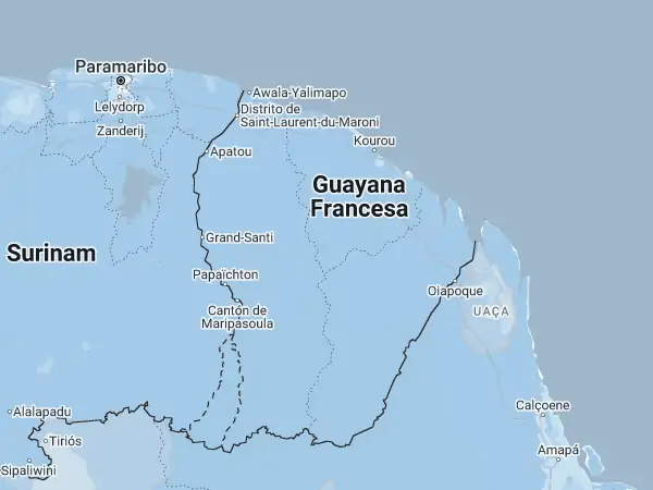 Mapa: Guayana Francesa