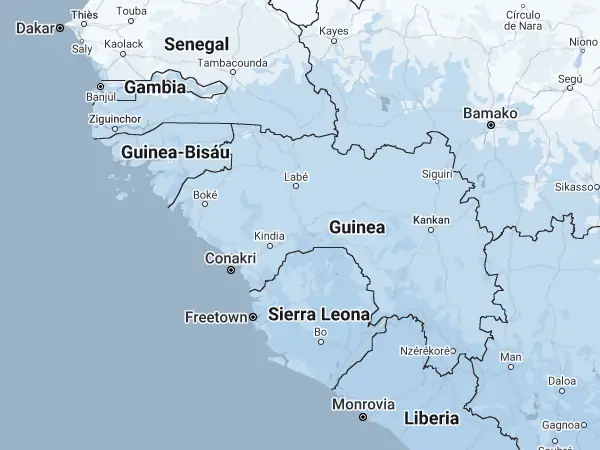 Mapa: Guinea Mapa: Guinea