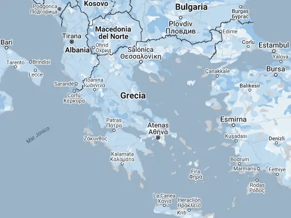 Mapa: Grecia