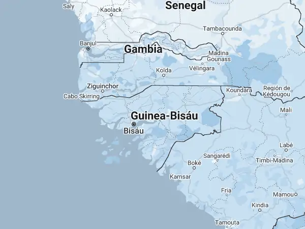 Mapa: Guinea-Bisáu Mapa: Guinea-Bisáu