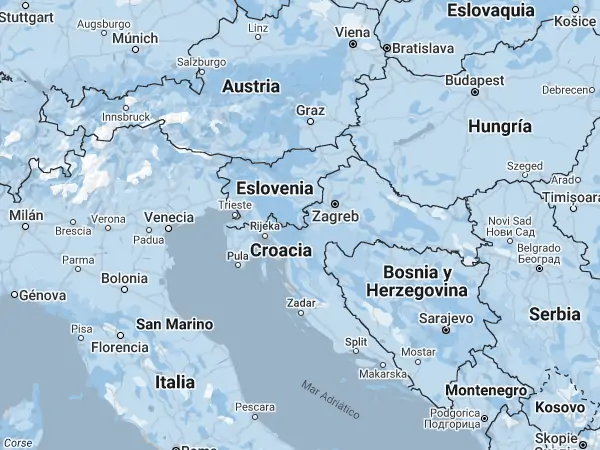 Mapa: Croacia
