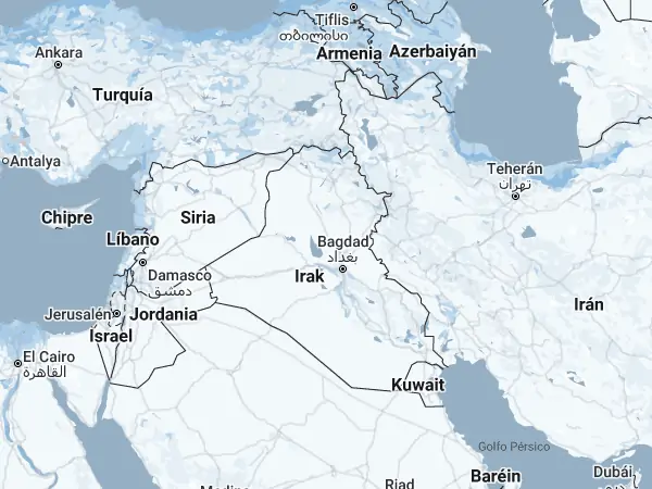 Mapa: Iraq