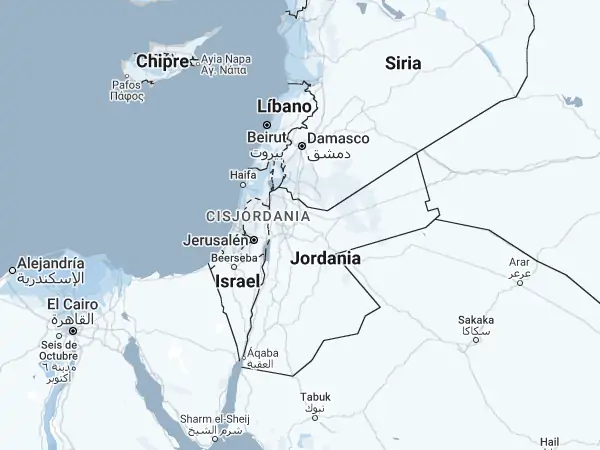 Mapa: Jordania Mapa: Jordania