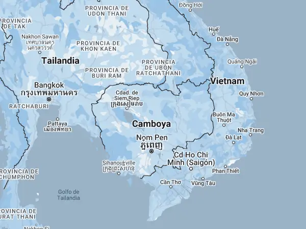 Mapa: Camboya