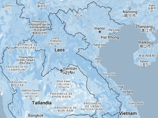 Mapa: Laos