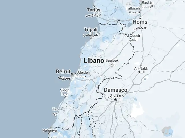 Mapa: Líbano