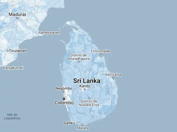 Mapa: Sri Lanka