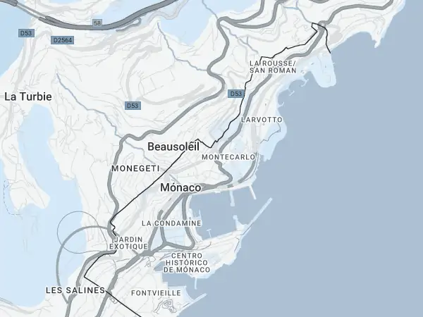 Mapa: Monaco