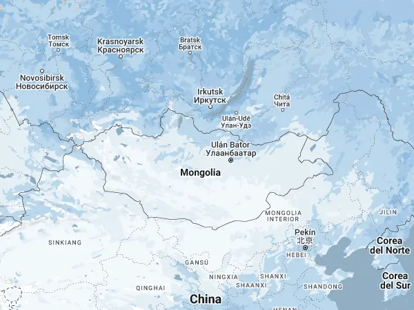 Mapa: Mongolia