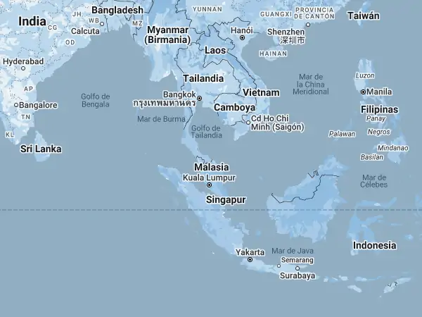 Mapa: Malasia