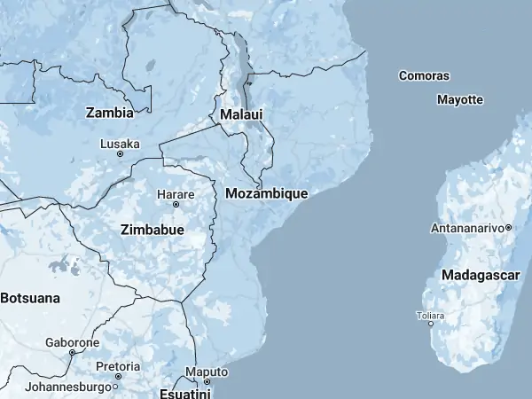 Mapa: Mozambique Mapa: Mozambique