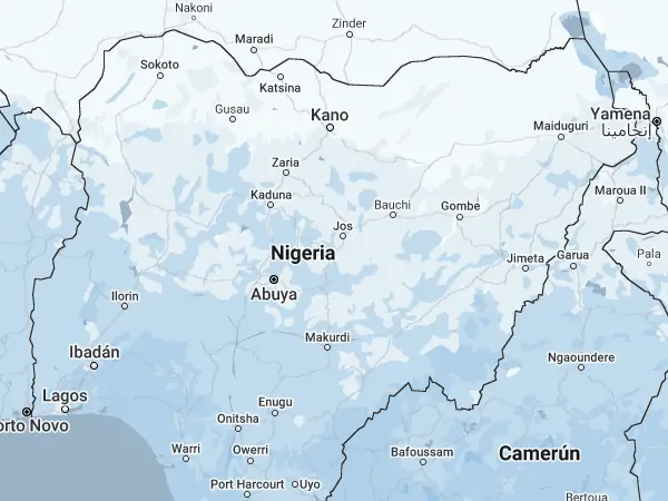 Mapa: Nigeria Mapa: Nigeria