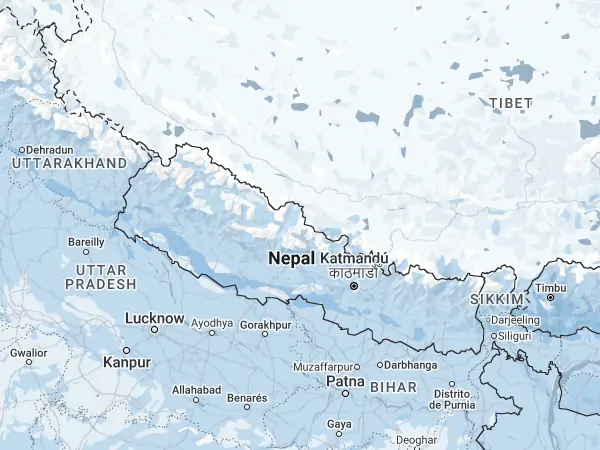 Mapa: Nepal