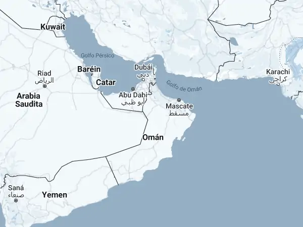 Mapa: Omán