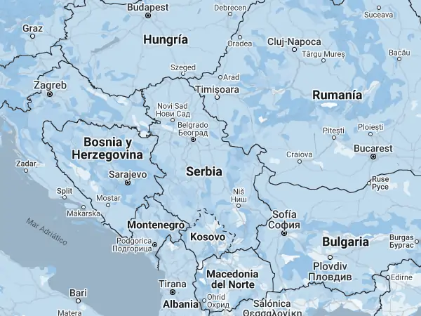 Mapa: Serbia
