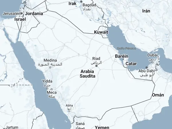Mapa: Arabia Saudita