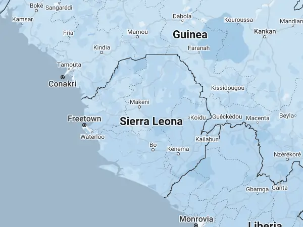 Mapa: Sierra Leona Mapa: Sierra Leona