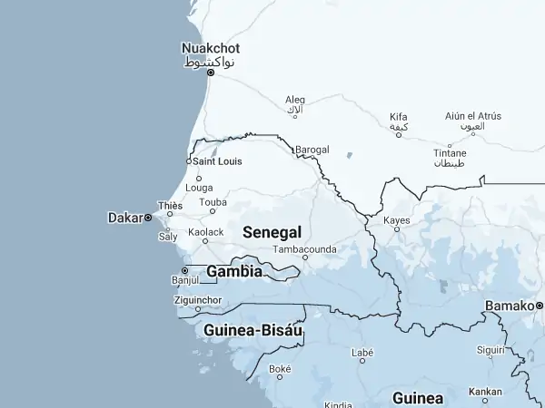 Mapa: Senegal Mapa: Senegal