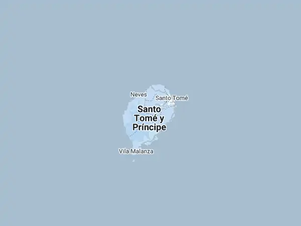 Mapa: Santo Tomé y Príncipe