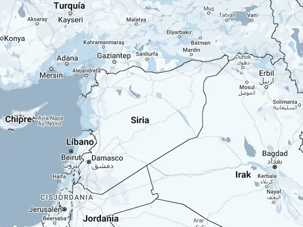 Mapa: Siria