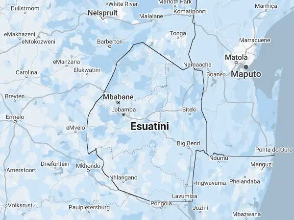 Mapa: Suazilandia Mapa: Suazilandia