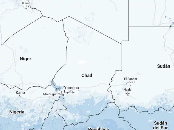 Mapa: Chad Mapa: Chad