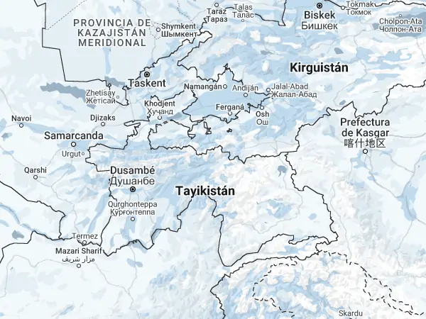 Mapa: Tayikistán