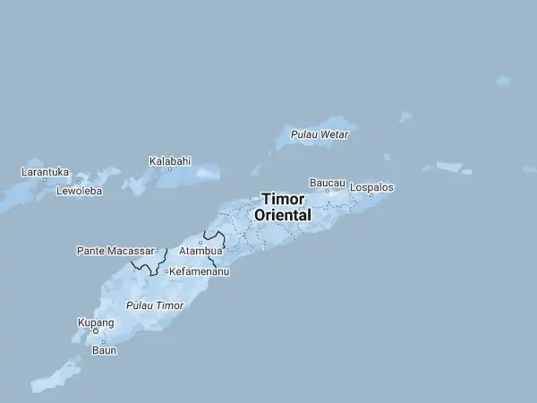 Mapa: Timor Oriental