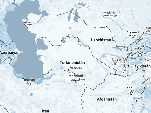 Mapa: Turkmenistán