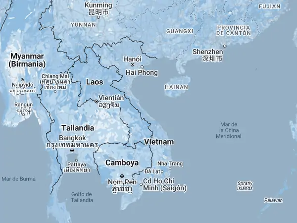 Mapa: Vietnam