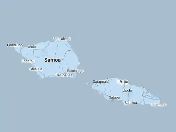Mapa: Samoa