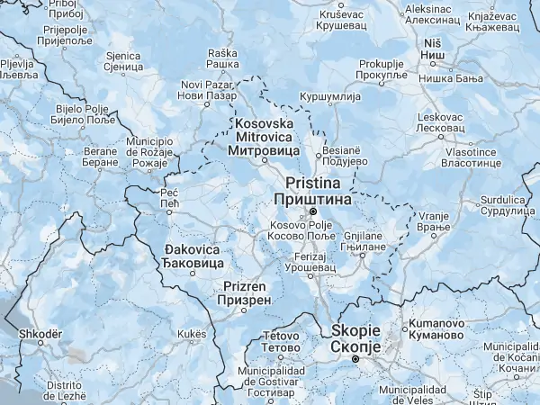 Mapa: Kosovo