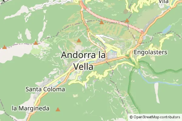 Mapa Andorra la Vella
